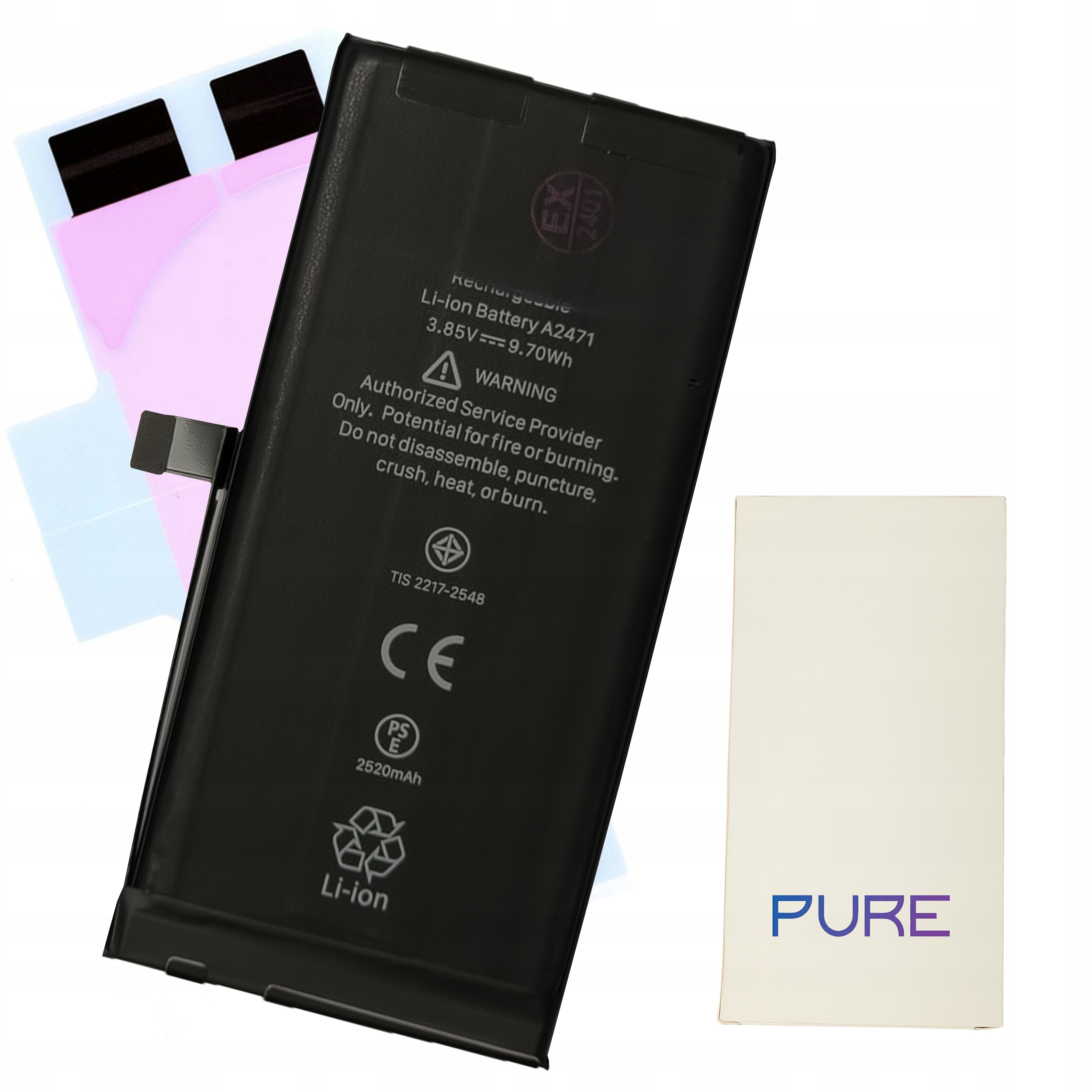 Bateria Powiększona Pure Energy Plus do iPhone 12 Mini 2520 mAh