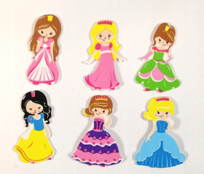 Artykuł kreatywny naklejki z pianki KSIĘŻNICZKI