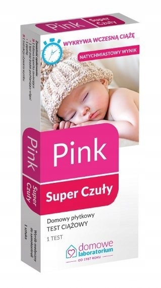 

Pink Czuły Test ciążowy płytkowy 99,9%