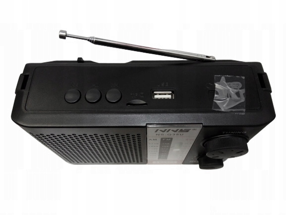 PRZENOŚNE RADIO AKUMULATOROWE USB/MICRO SD LATARKA Marka NNS