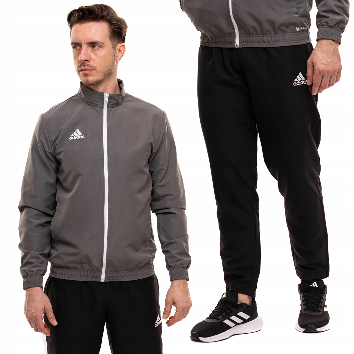 adidas Teplákovka Pánský sportovní komplet Sada Mikina Kalhoty Entrada 22 vel. M