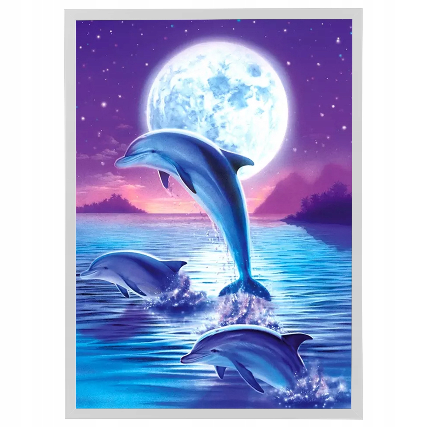 Ramka do zdjęć 30x40cm do diamond painting mozaiki 5d akcesoria biała
