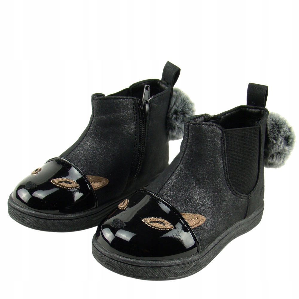 Botki dziewczęce Wojtyłko 24106 ocieplane 25 Długość wkładki wew. 16 cm