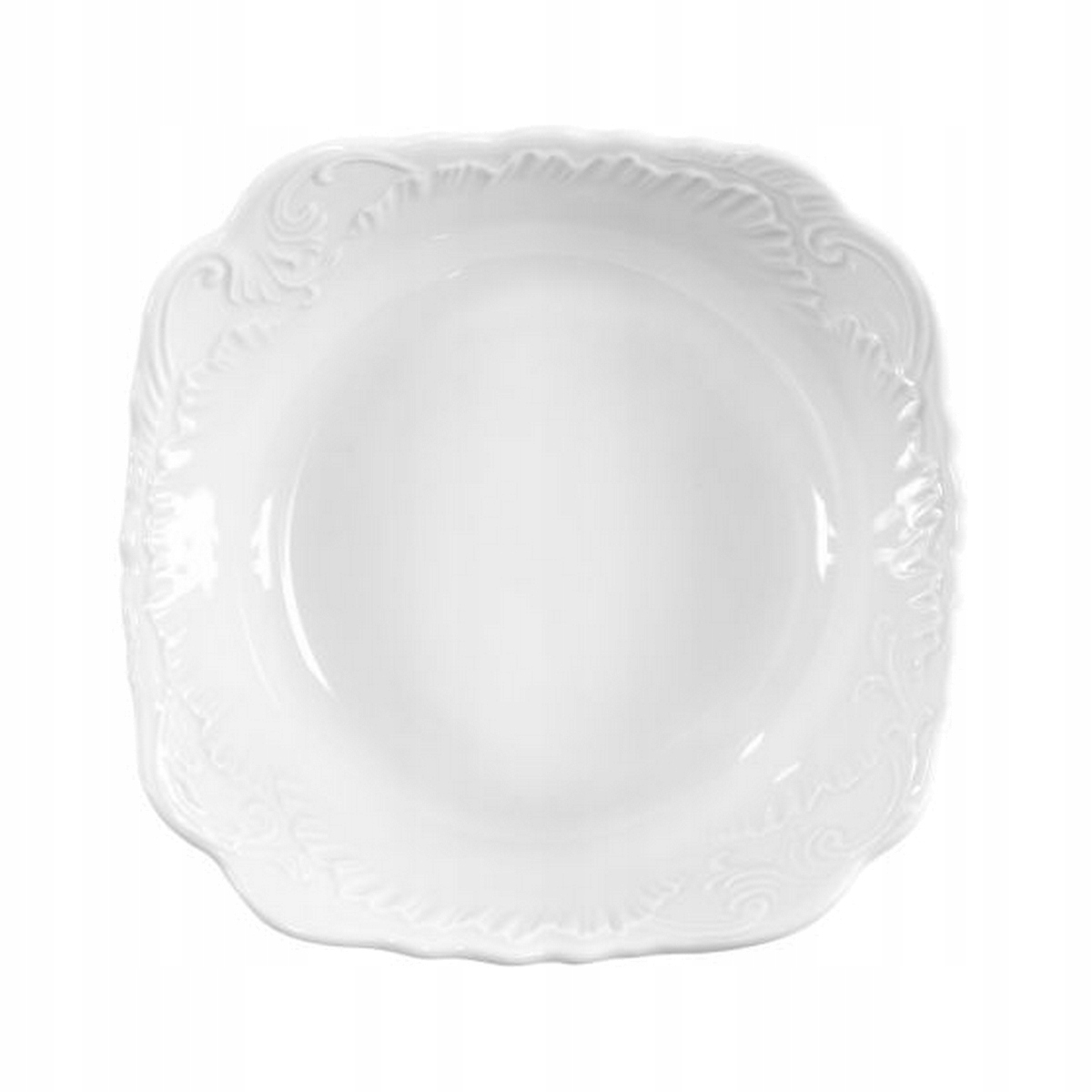 

0001 Salaterka Kwadrat 14 Rococo Ćmielów Porcelana