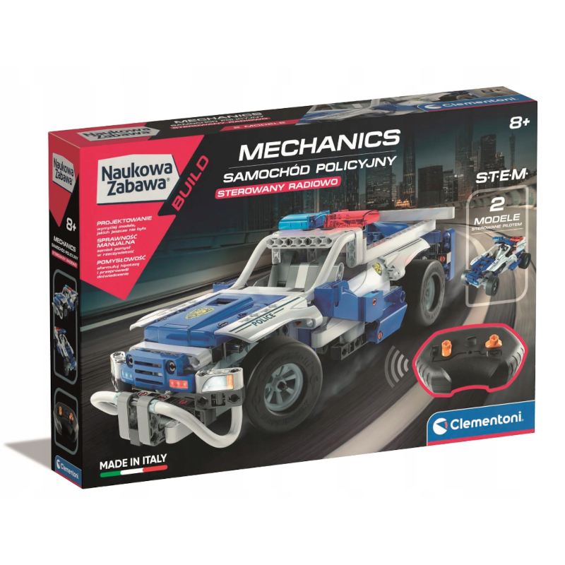 CLEMENTONI MECHANICS ZESTAW RADIOWÓZ POLICYJNY RC Model RC