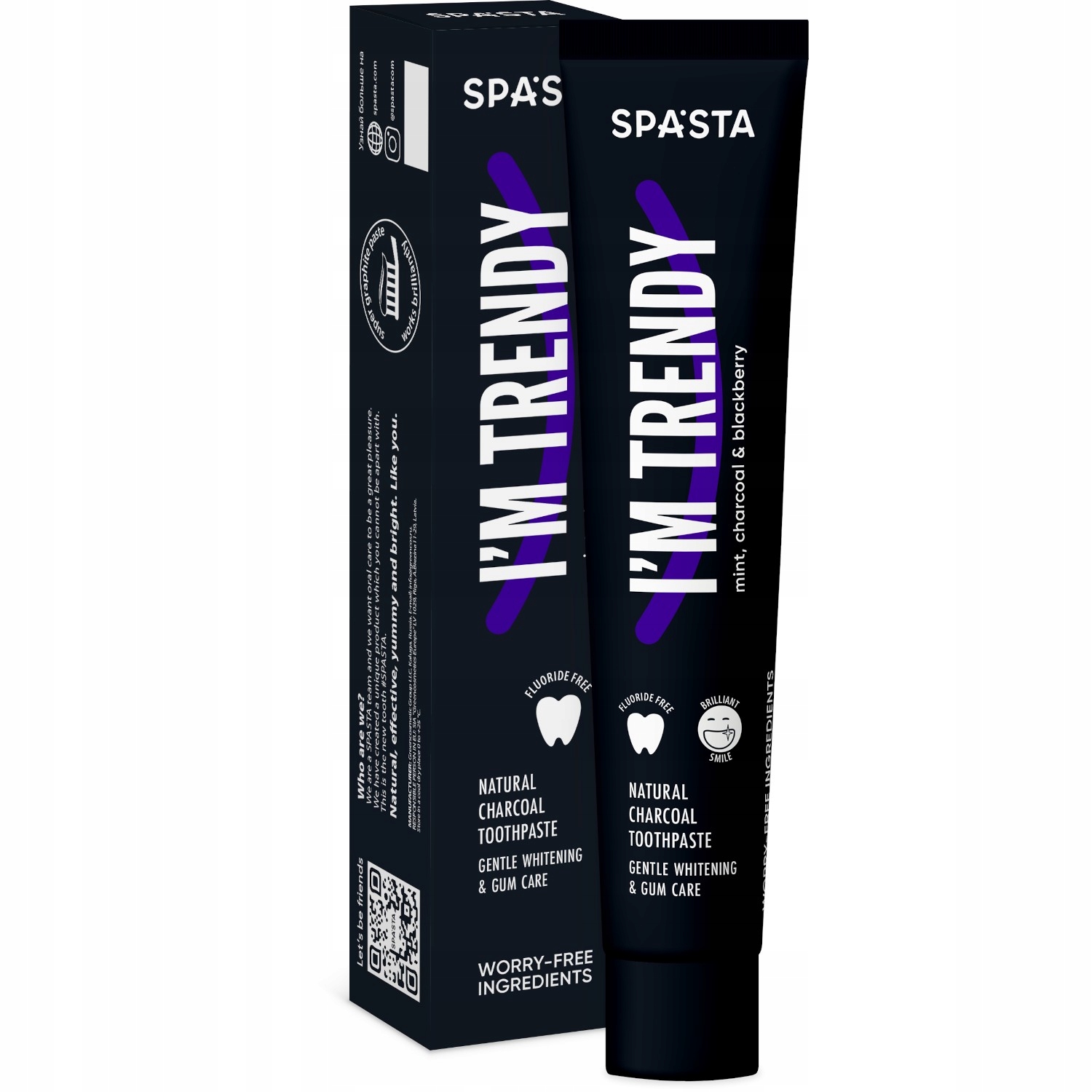 

Pasta Wybielająca Bez Fluoru Węgiel IM Trendy 90ml