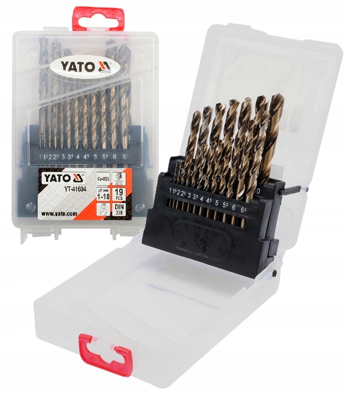 Sada Kobaltových Vrtáků Do Kovu Co-hss 1-10 mm 19ks YT-41604