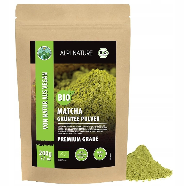 Matcha Herbata Macza Organiczna 200g Bio Organic Moja Matcha opakowanie XXL
