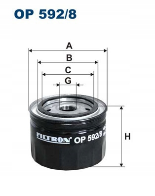 

Filtron Op 592/8 filtr oleju