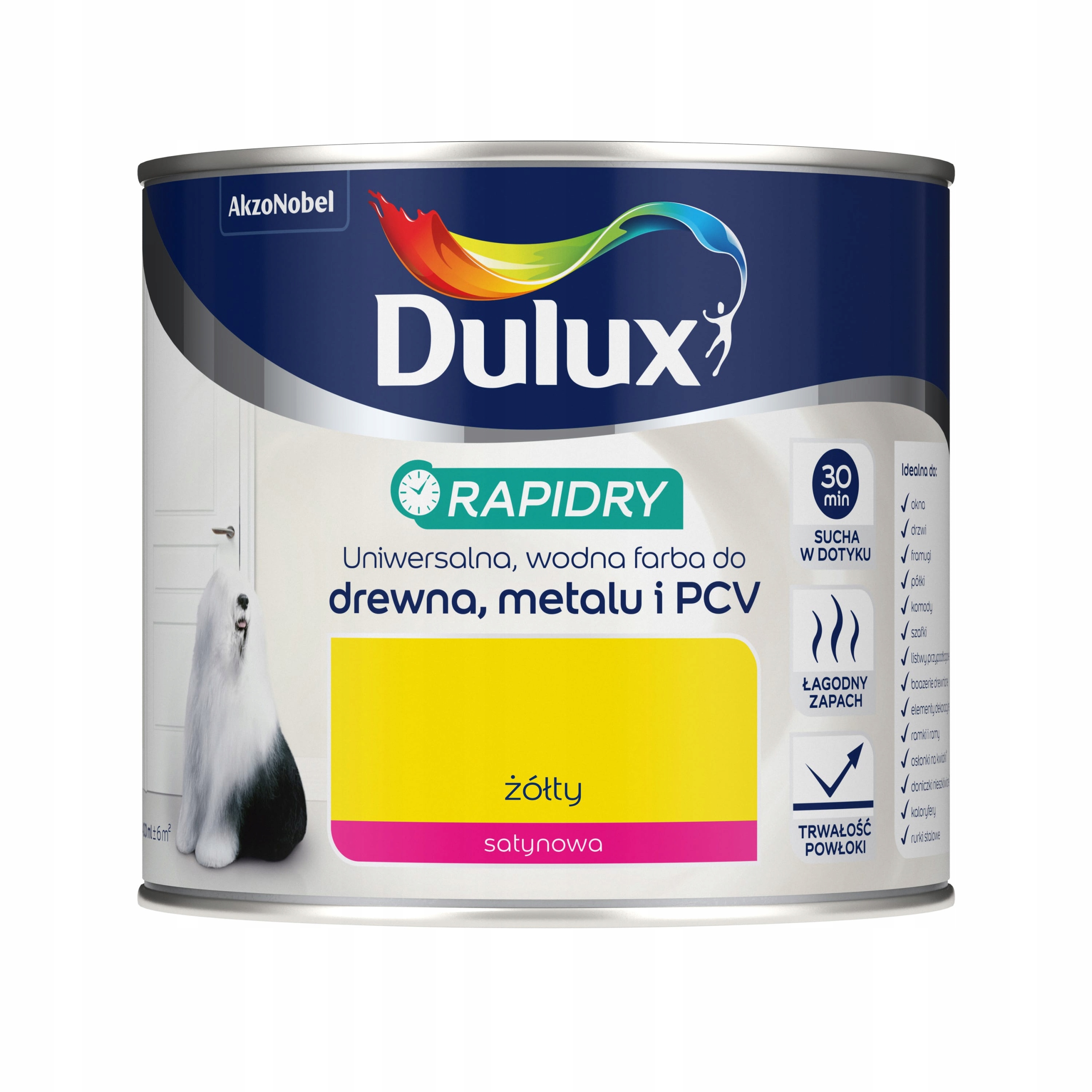 

Farba Szybkoschnąca Dulux Rapidry 0,4L Żółta