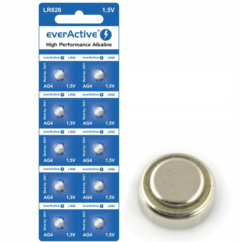 

Everactive Bateria AG4 LR626 LR66 177 377A alkaine