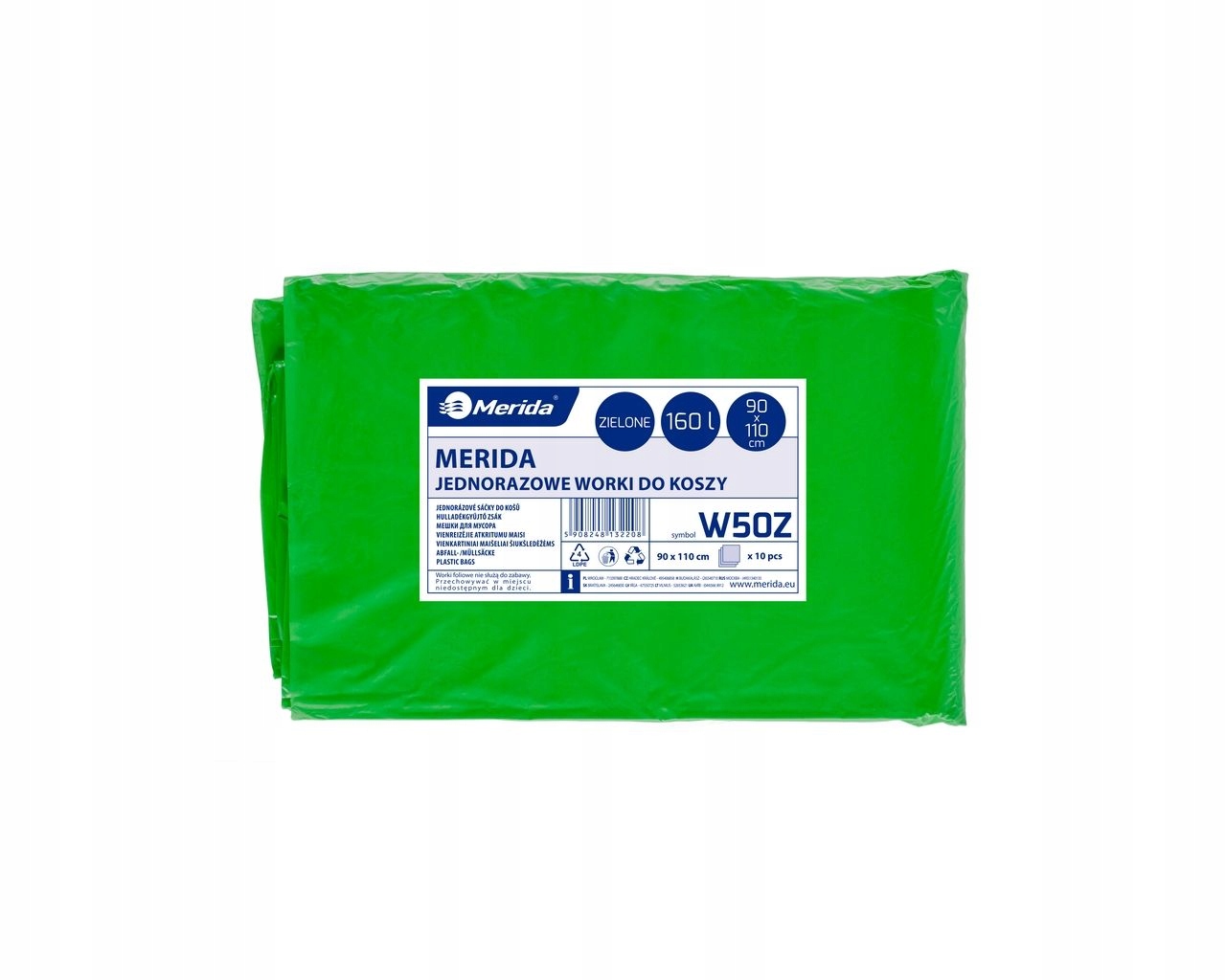

Merida Worki Na Śmieci Zielone 160 L. Mocne Grube