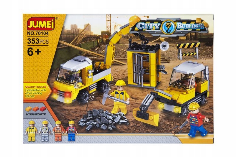 Klocki Jumei City Budowa Miasto 353 elementy, 38 x 26 cm