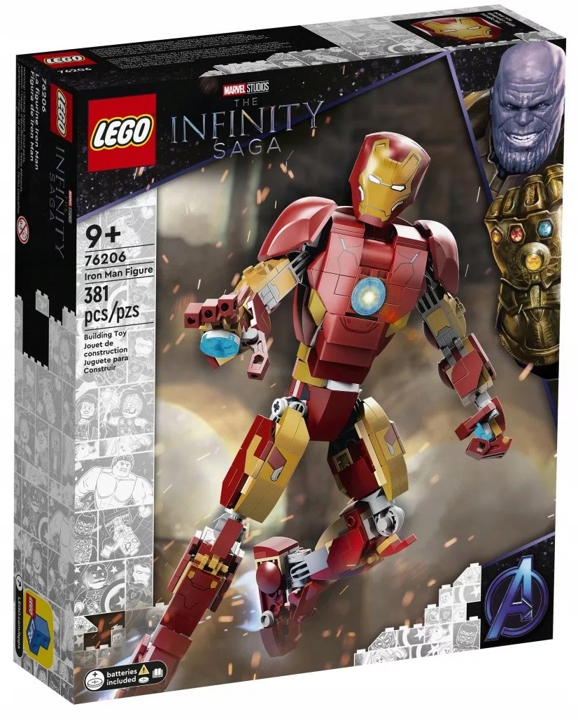 LEGO Marvel Figurka Iron Mana 76206 Marka LEGO