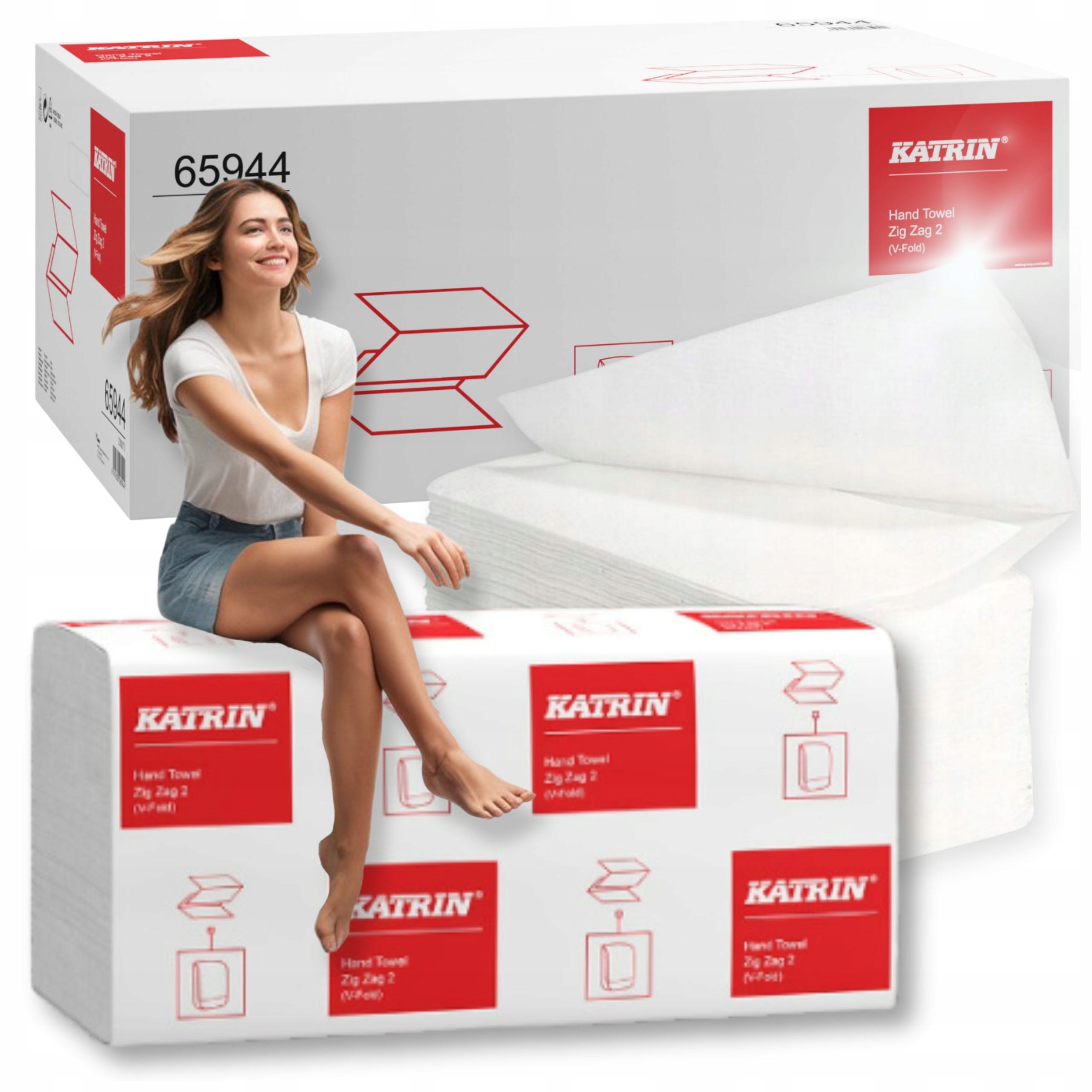 Levně Papírový ručník Zz Katrin 2 vrstvy Bílý pro zásobník Ekonomický 3000