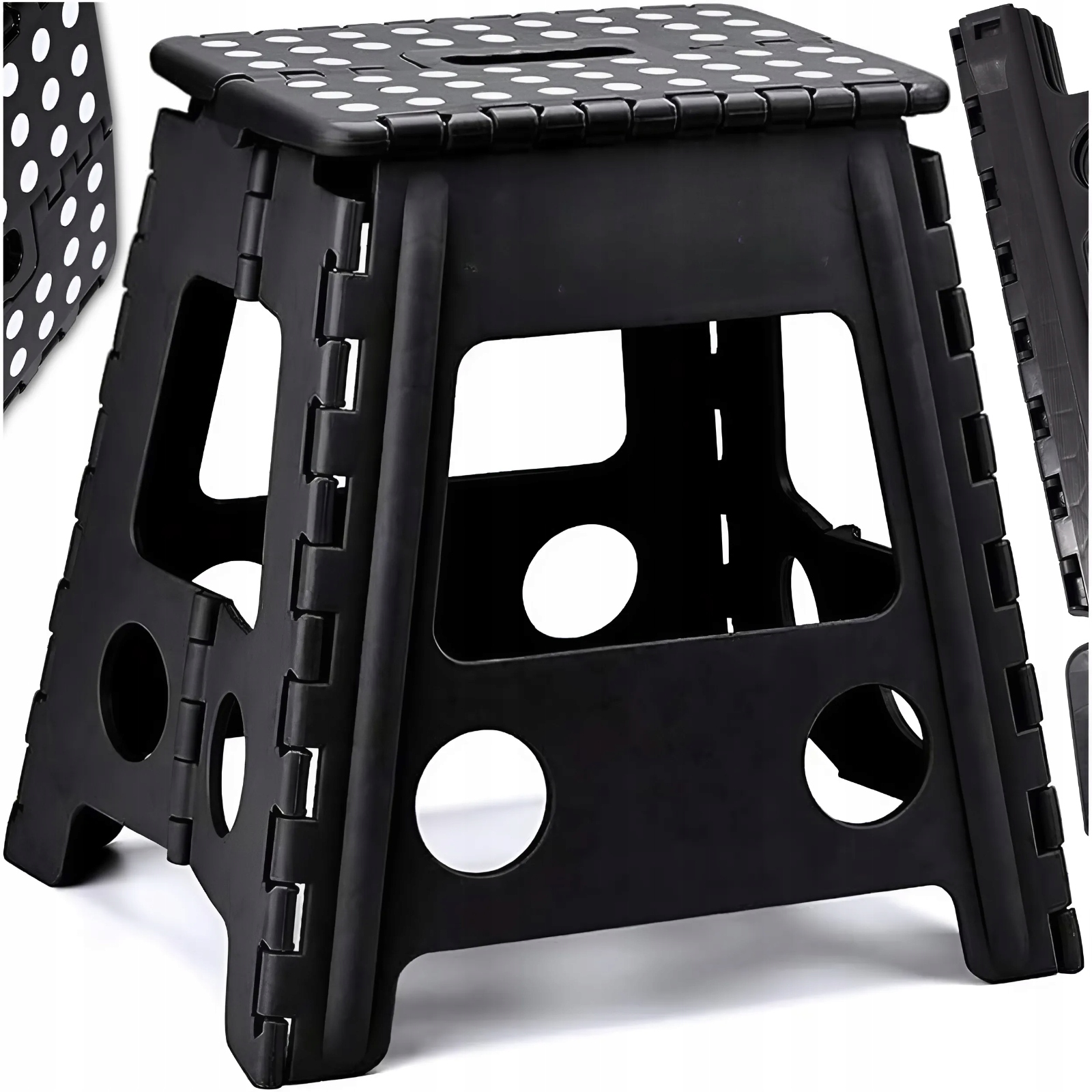 Taboret Care Life czarny 39 cm