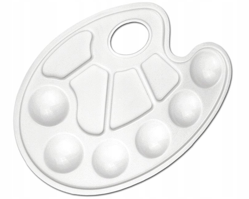 

Paletka Plastikowa Malarska Owalna Paleta 17x24 cm