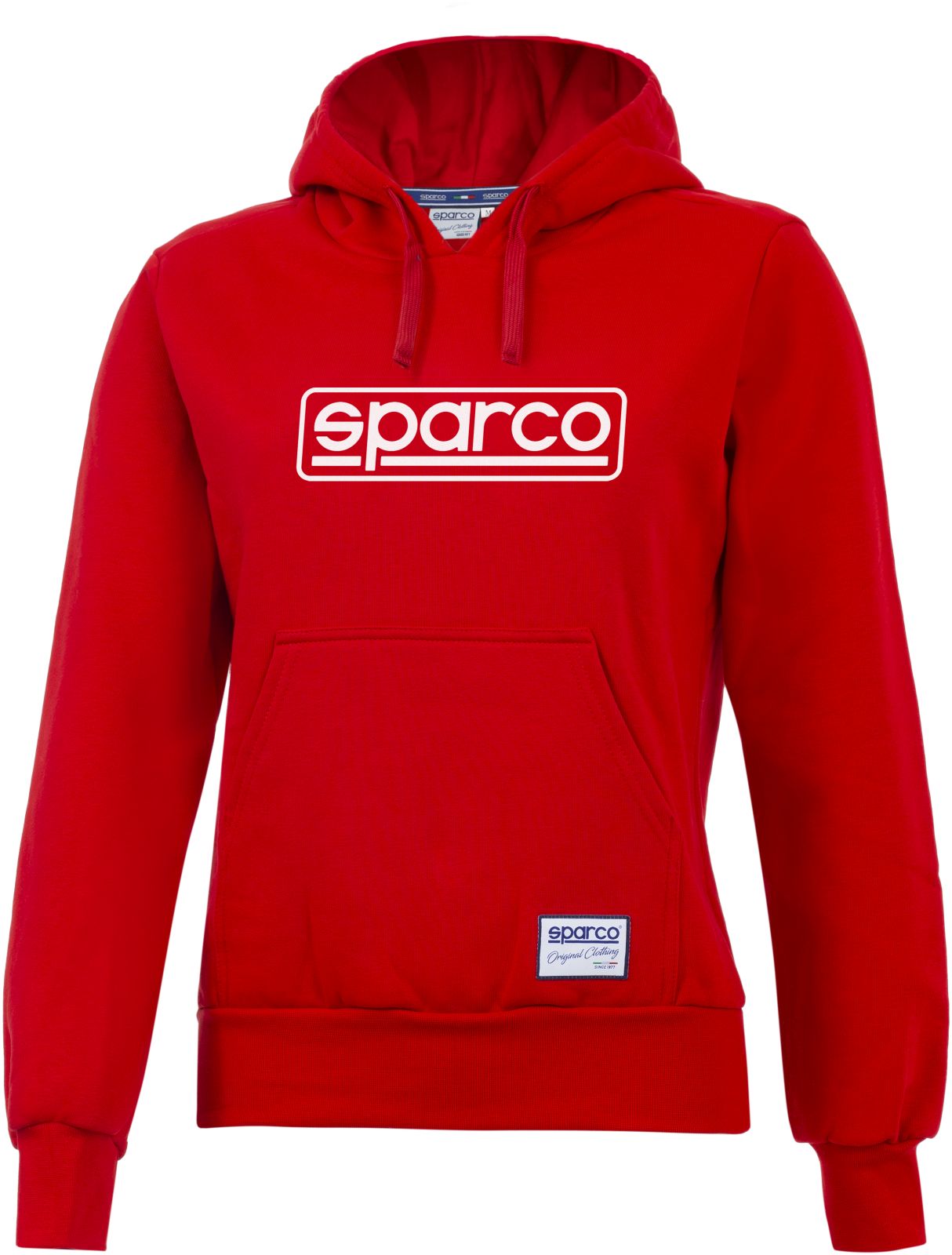 Mikina s s kapucí Sparco Frame červená L