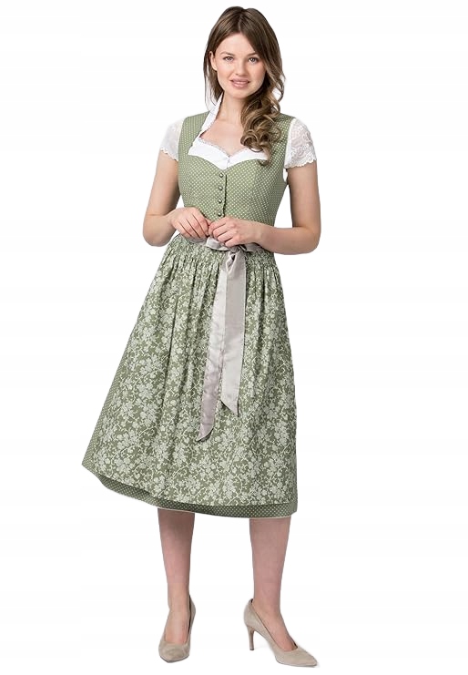 Stockerpoint Šaty Tirol Se Zapínací Přední Částí A Baskinkou 48 6BA