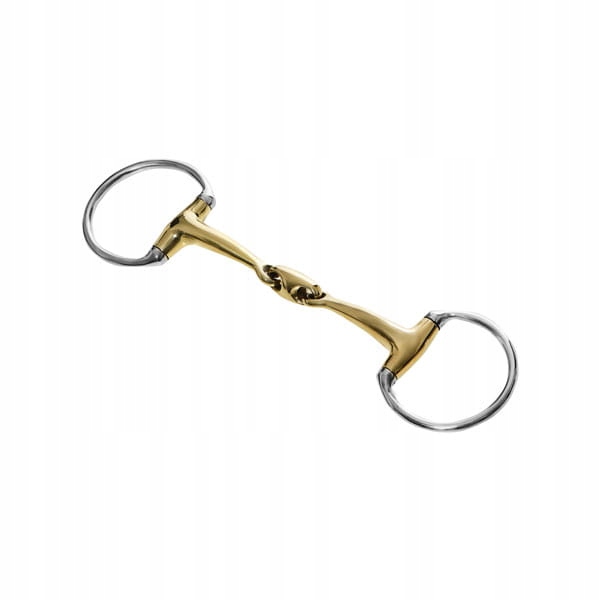 Wędzidło oliwkowe podwójne łamane 13,5 cm