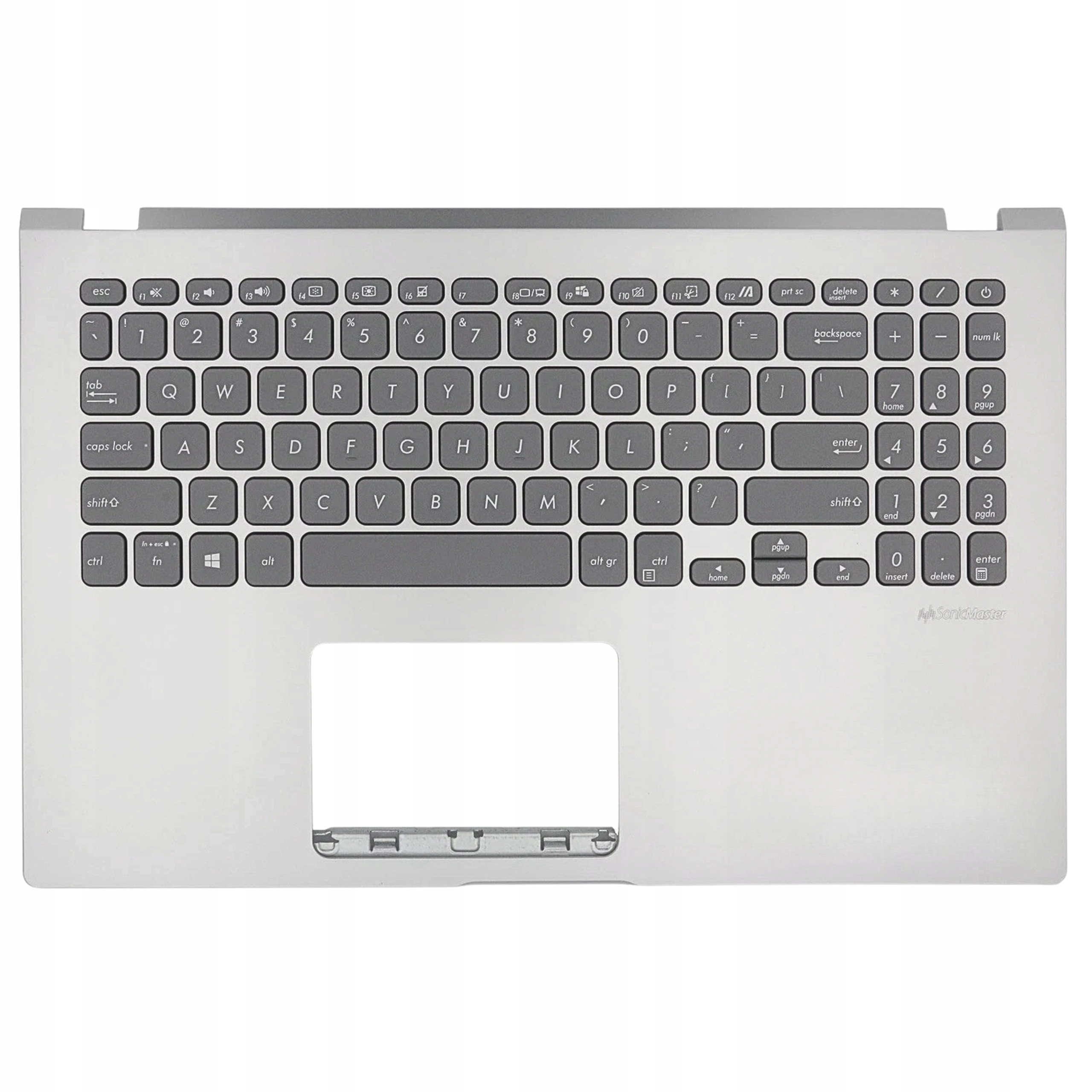 Palmrest Klávesnice Asus X509 X509F X509FA X509J X509JA Stříbrný Originál