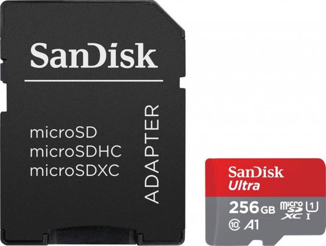 SanDisk Ultra microSDXC 256GB Android 150MB/s A1 Uhs-i Adapter