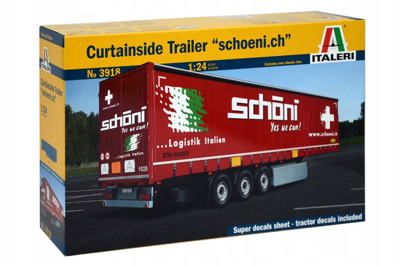 1:24 Návěs Curtainside Trailer "Schoeni.ch"