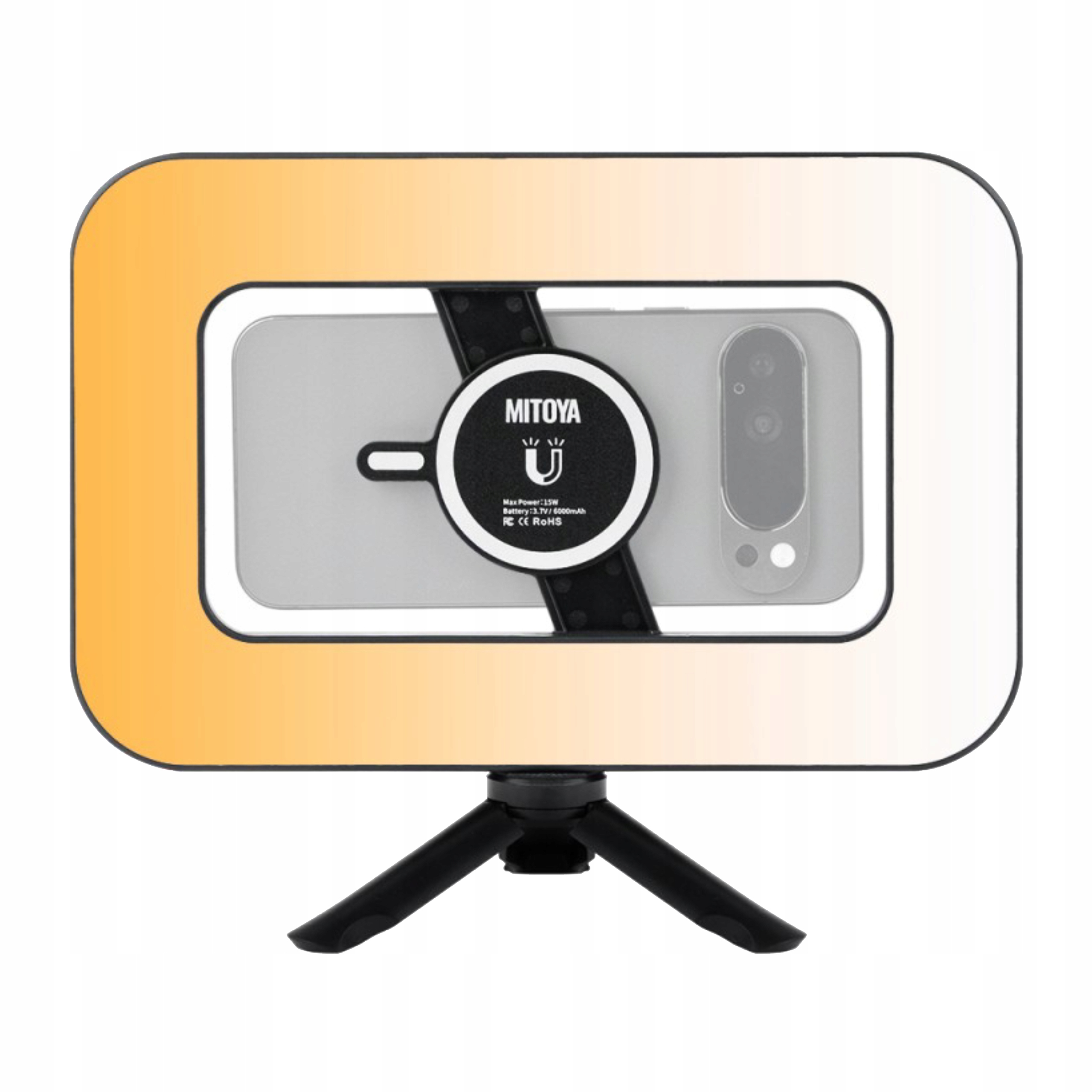 Lampa Led Z Magnetycznym Uchwytem Do Telefonu 2500-6500K 15W Mitoya