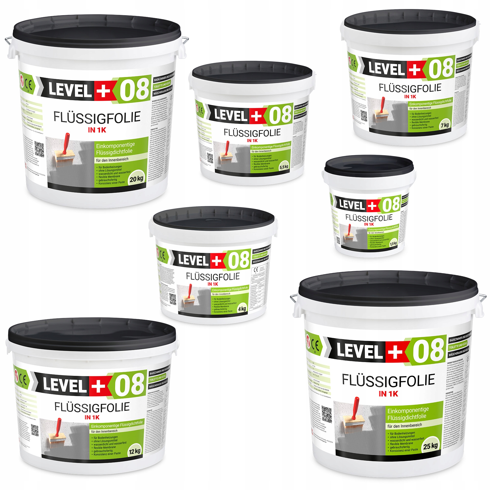 Folia w płynie 12kg Hydroizolacja Level+08 Rodzaj folia w płynie