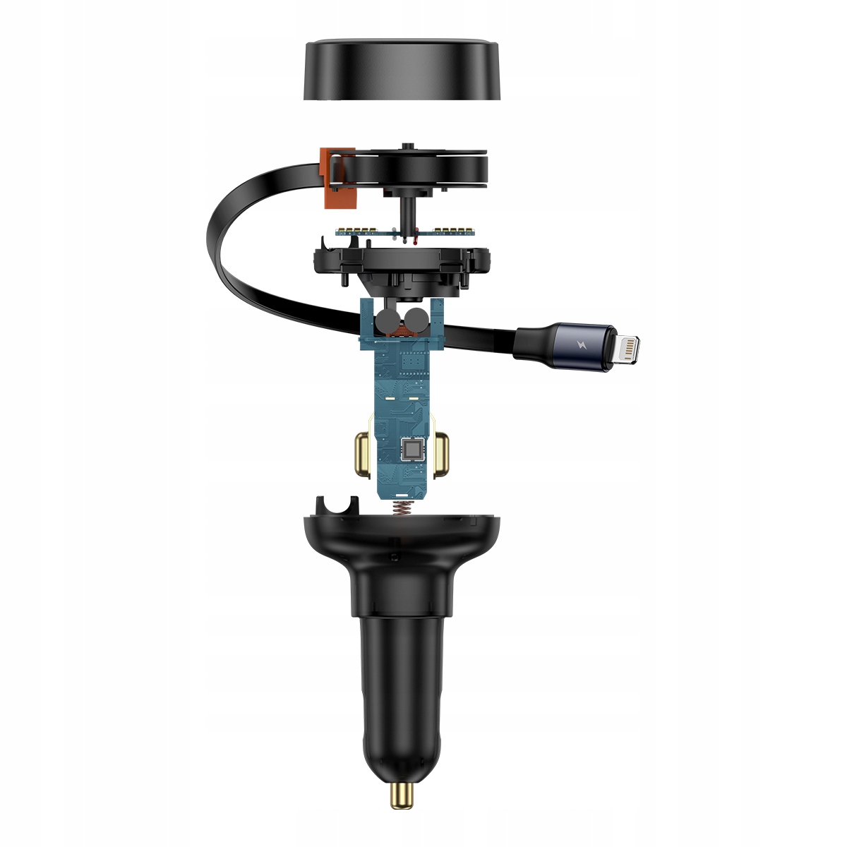 BASEUS SZYBKA ŁADOWARKA SAMOCHODOWA USB-C Z KABLEM LIGHTNING DO IPHONE 55W Przewód w zestawie tak