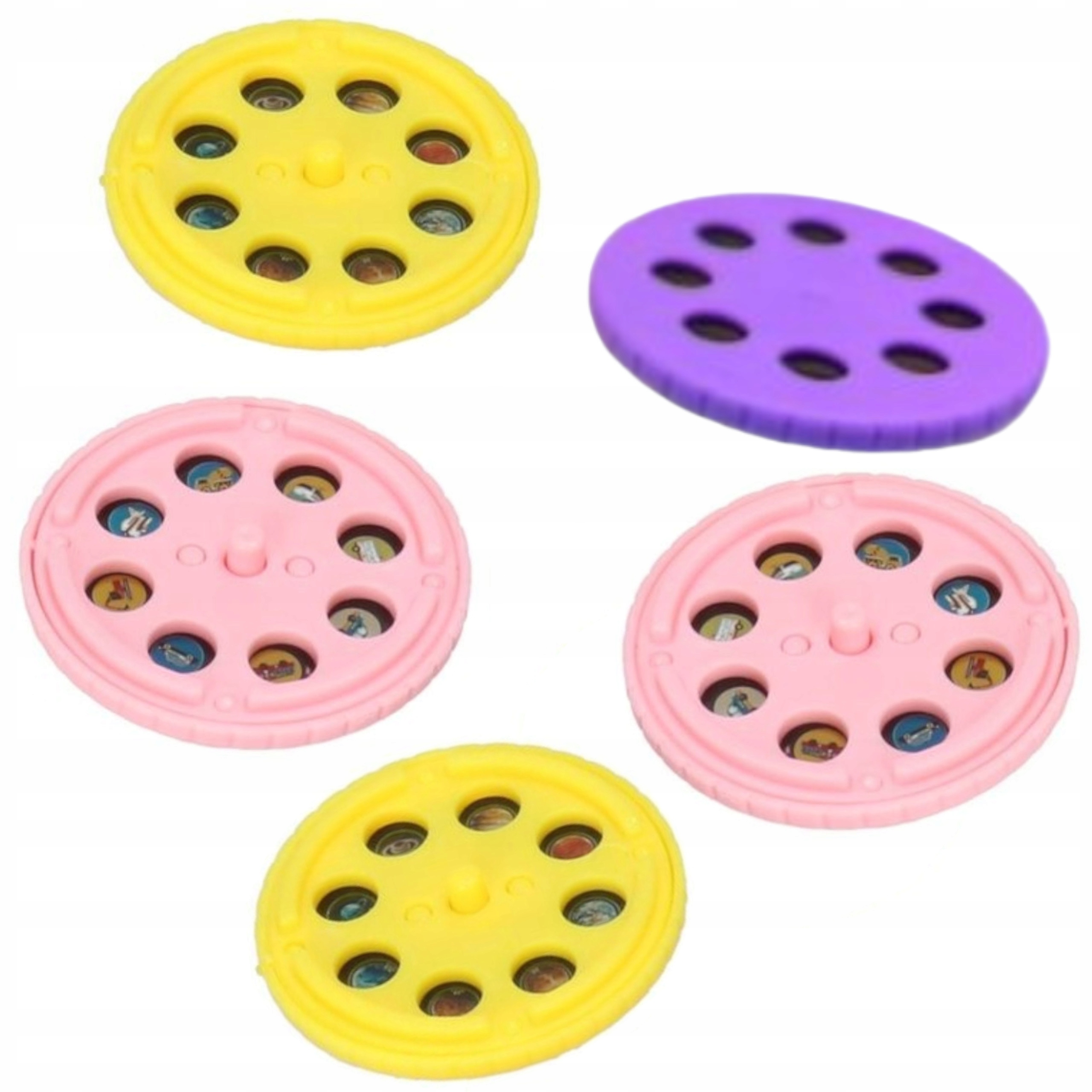 Projektor mini ręczny latarka 2w1 fioletowy dla dzieci 7606F Wiek dziecka 3 lata +