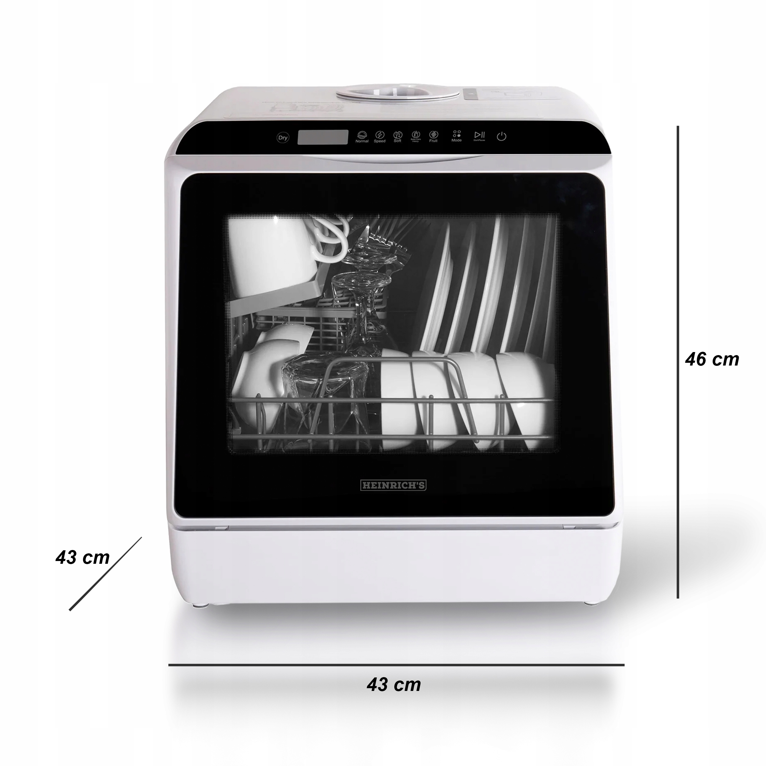 MAŁA MINI ZMYWARKA STOŁOWA NABLATOWA WOLNOSTOJĄCA 6 PROGRAMÓW NIEMIECKA Sterowanie elektroniczne