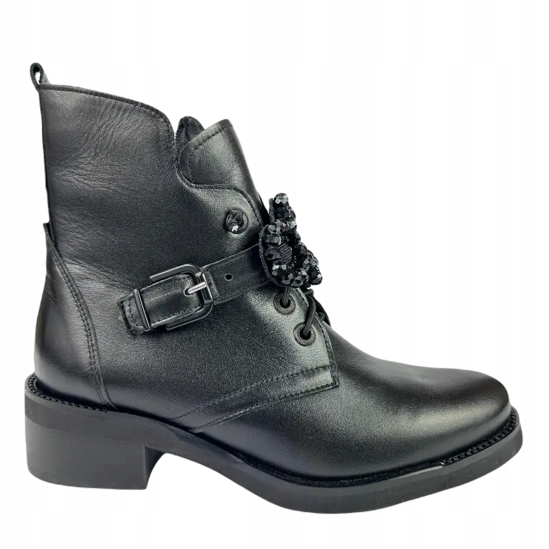 Dámské kotníkové boty Higo 2608 černé 40, Černá
