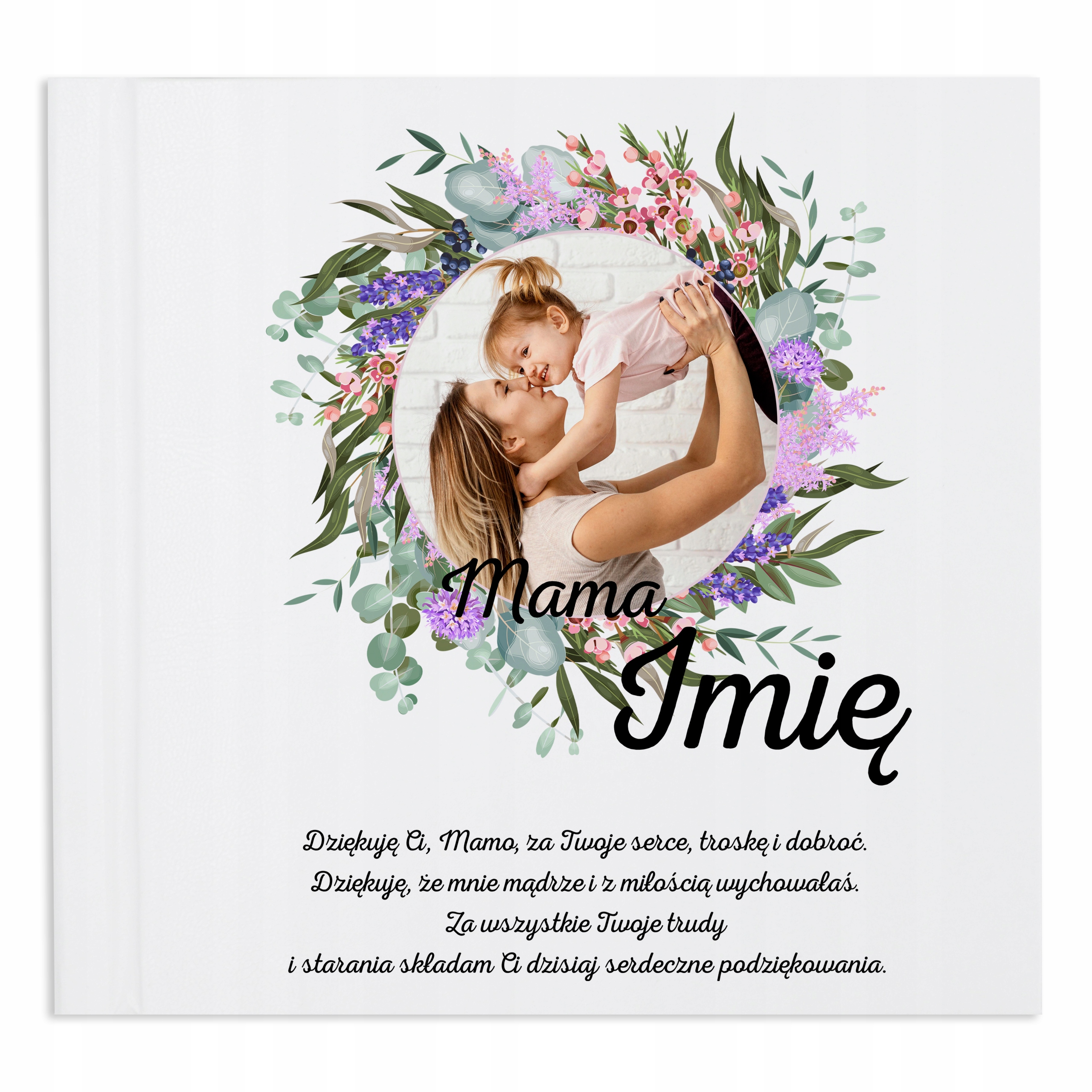 Růžový Album Personalizovaný Dárek ke Dni Matek pro maminku Vzory