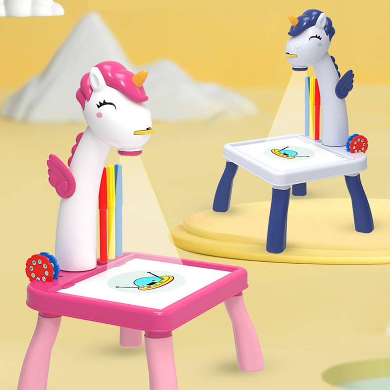 Projektor do rysowania dla dzieci Jednorożec Zabawa i Rozwijanie Talentu Głębokość produktu 19 cm