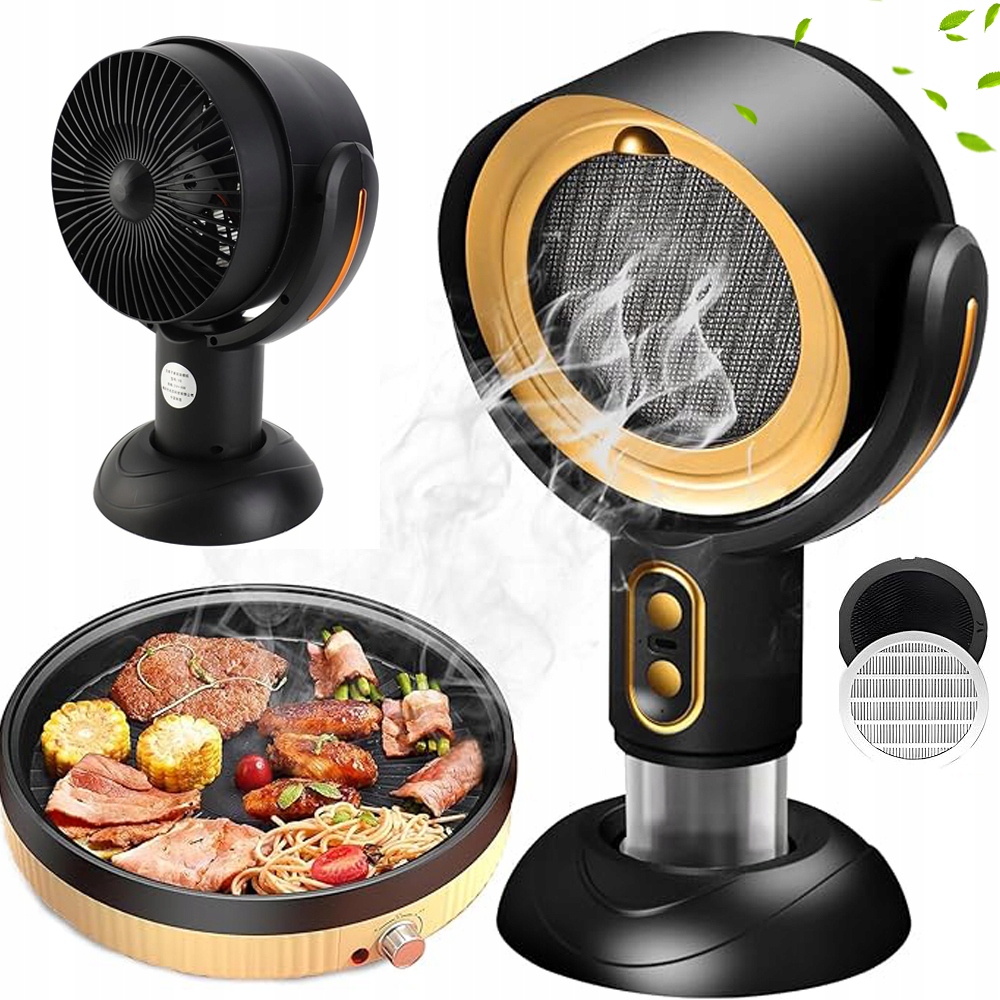 Mini Okap Przenośny Okap Kuchenny 2 Prędkości Usb Oczyszczanie Powietrza