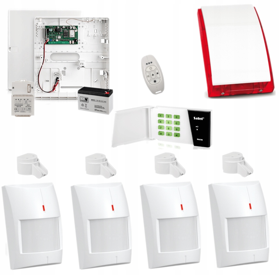 SYSTEM ALARMOWY SATEL MICRA BEZPRZEWODOWY GSM