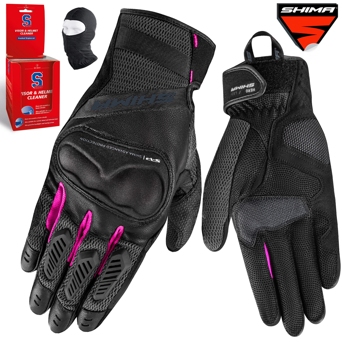 Dámske Motocyklové Rukavice Shima Hero Krátke Kožené Darčeky