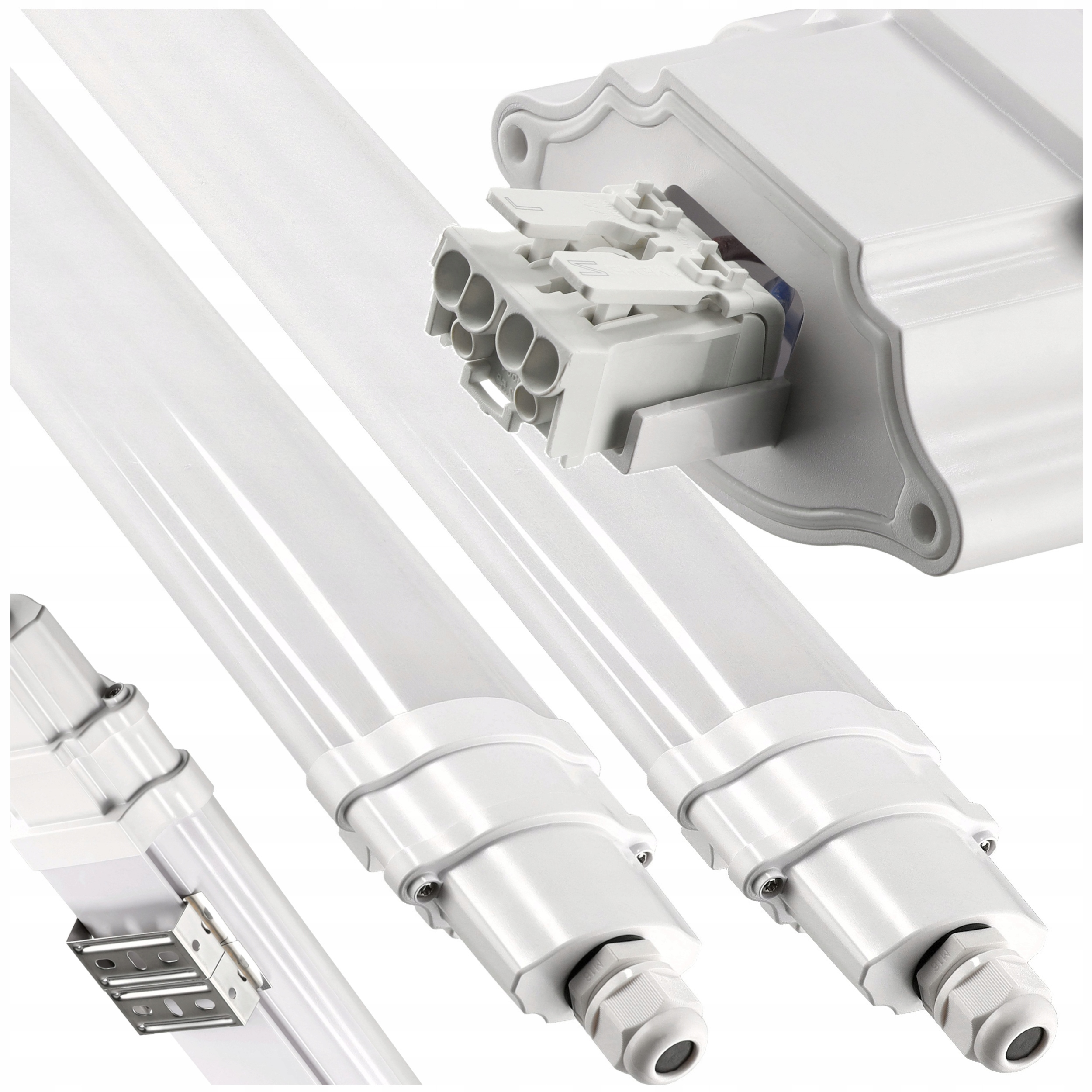 stropní svítidlo Led do garáže IP65 36W 120 cm 6600lm Hermetické svítidlo 2x