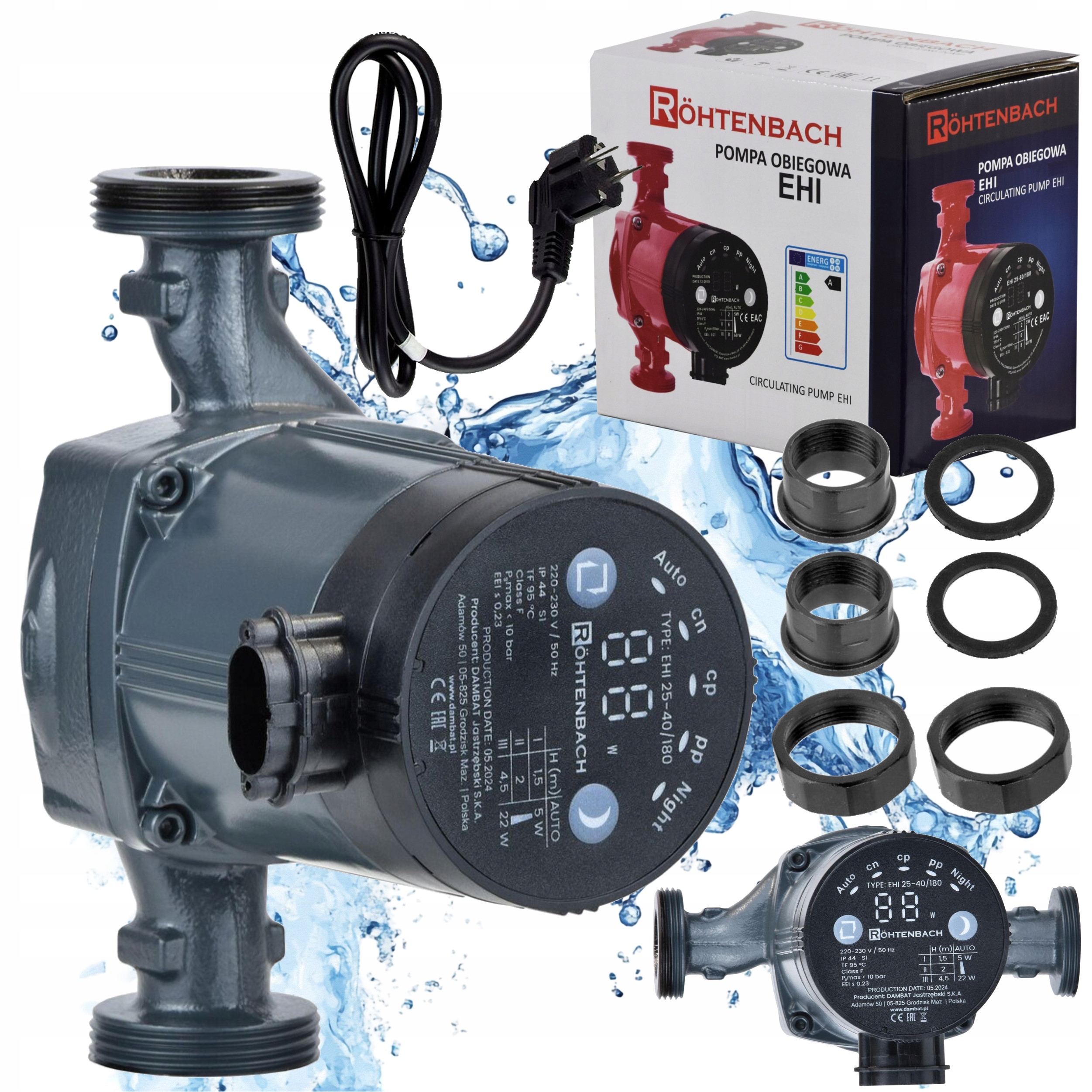 Ibo Elektronická Obehová Pumpa Pre Kotlové Pece Ehi 25-40/180 Skrutiek