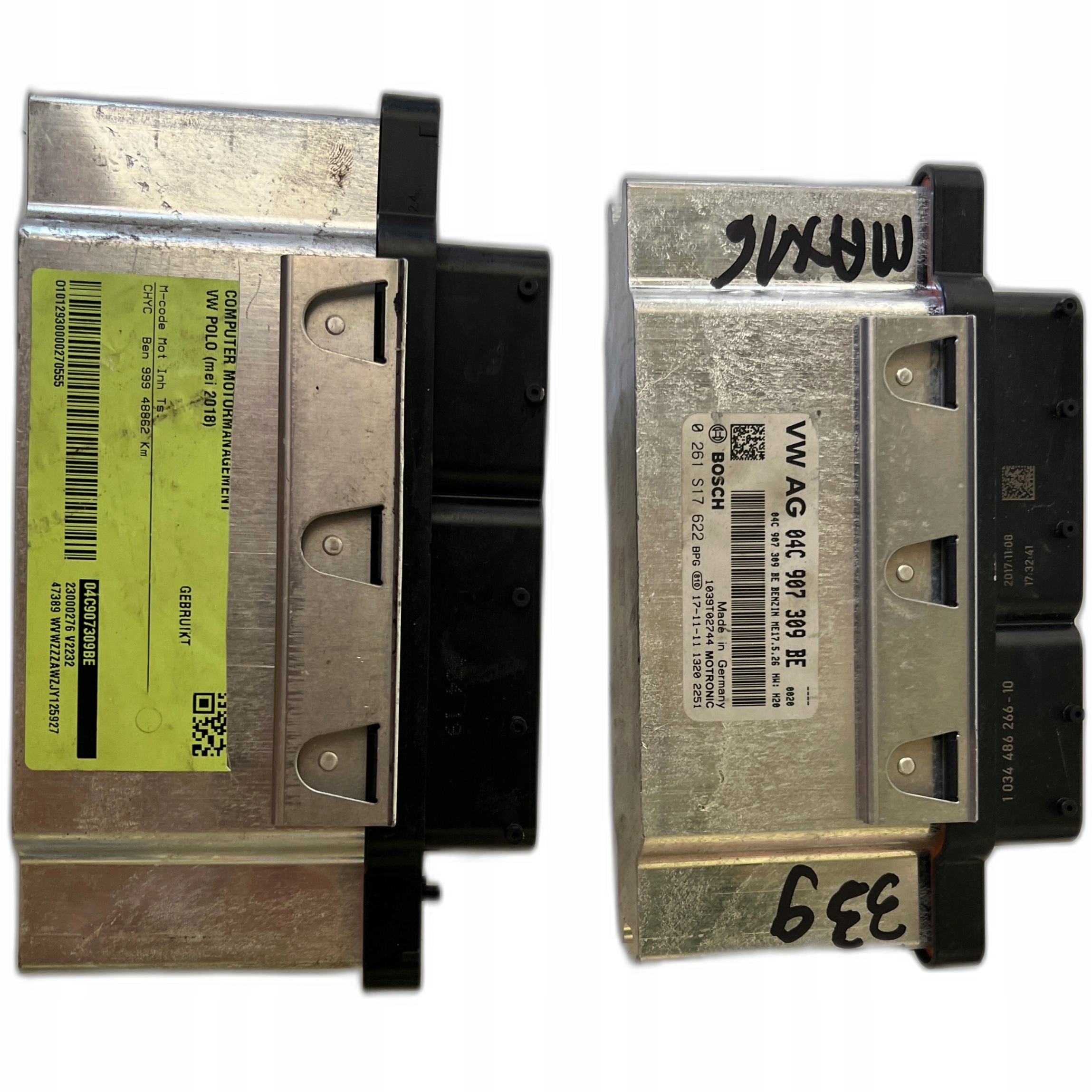 VW POLO 1.0B 04C907309BE 0261S17622 1039T02744 computer ECU Originale