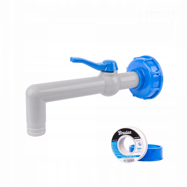 

Bradas Kran PP90°Z Przyłączem IBCS60X6 Wąż 19-25MM