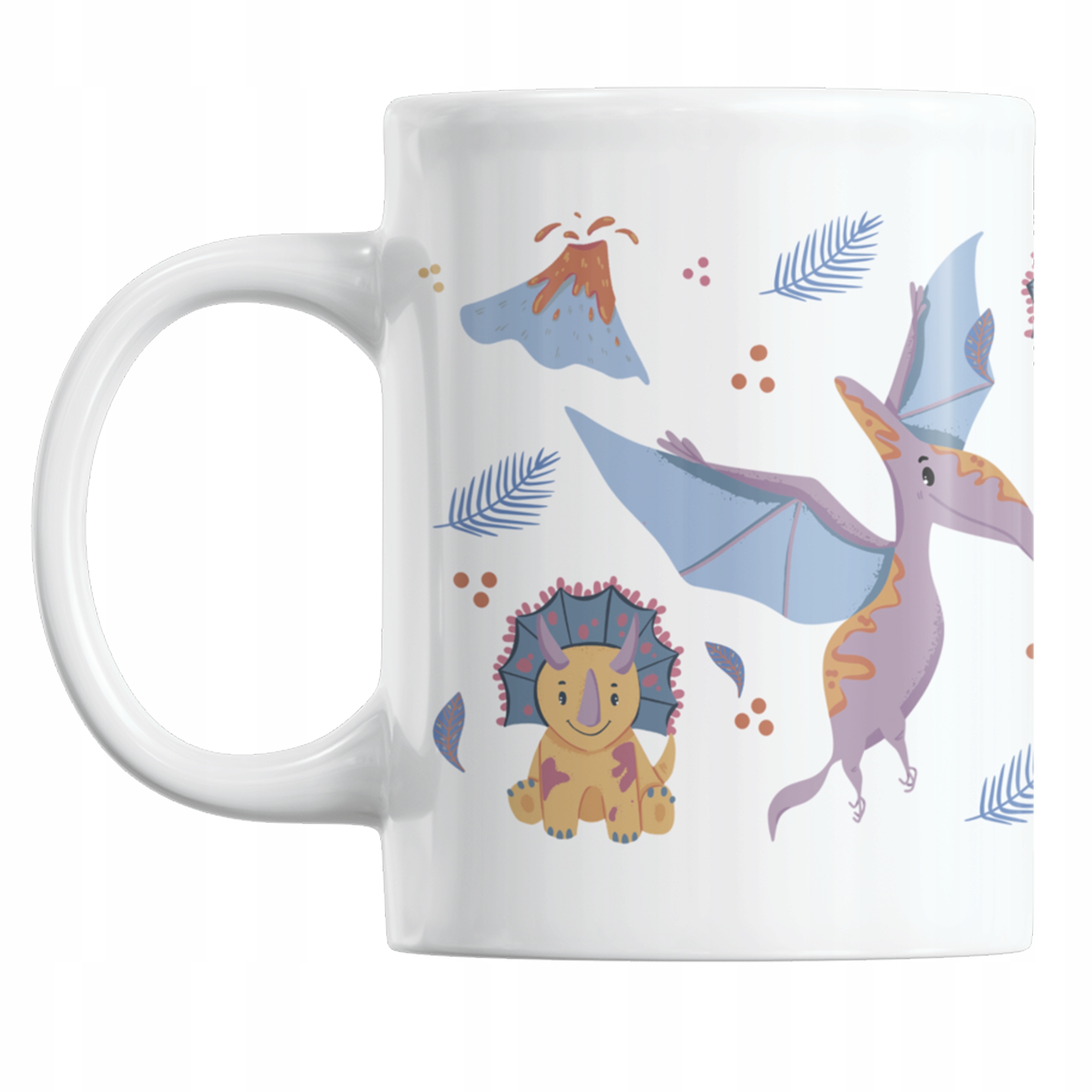 

Kubek Dinozaur dinozaury wulkan dla dzieci