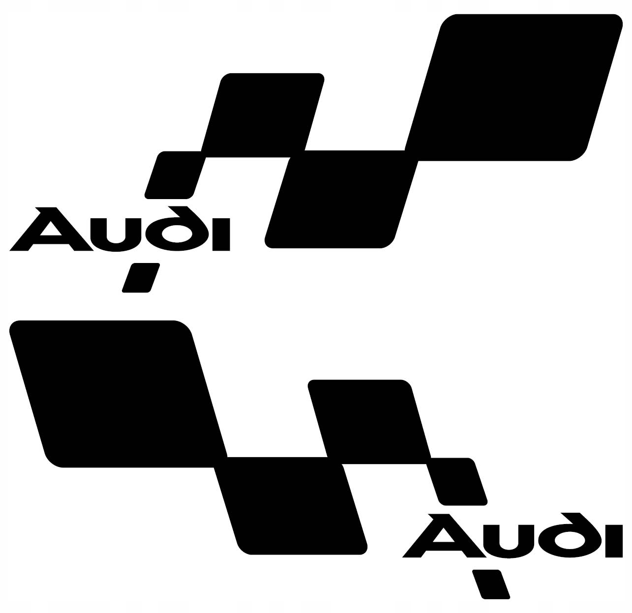 

Naklejki Audi szachownica 33cm Różne 2szt