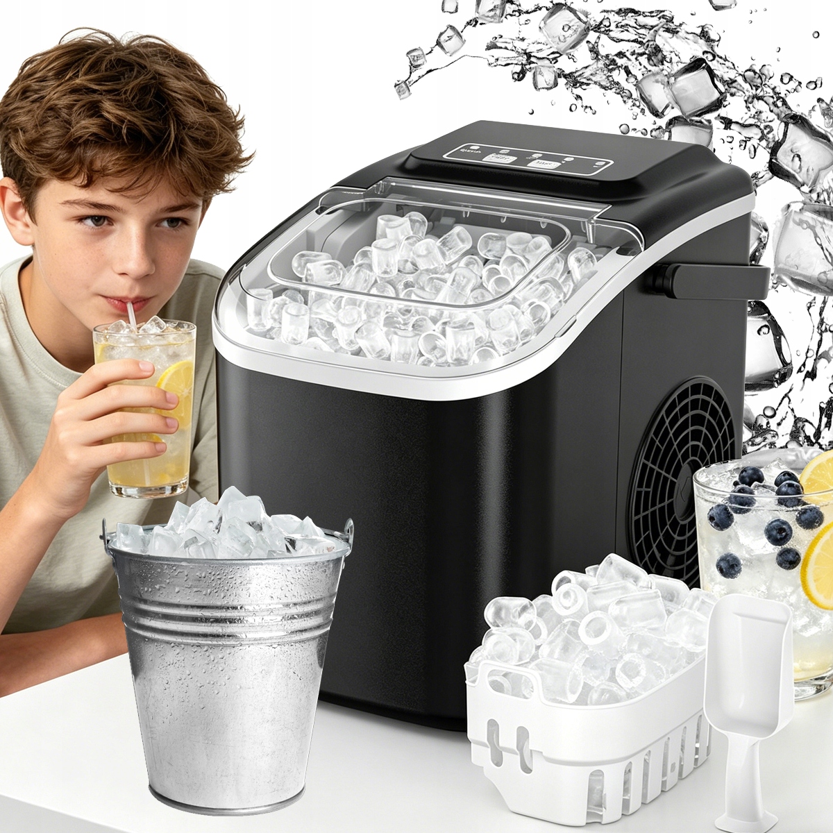 Kostka Na Led Přenosná 6MIN 12KG Okénko Pro Náhled Led Panelu