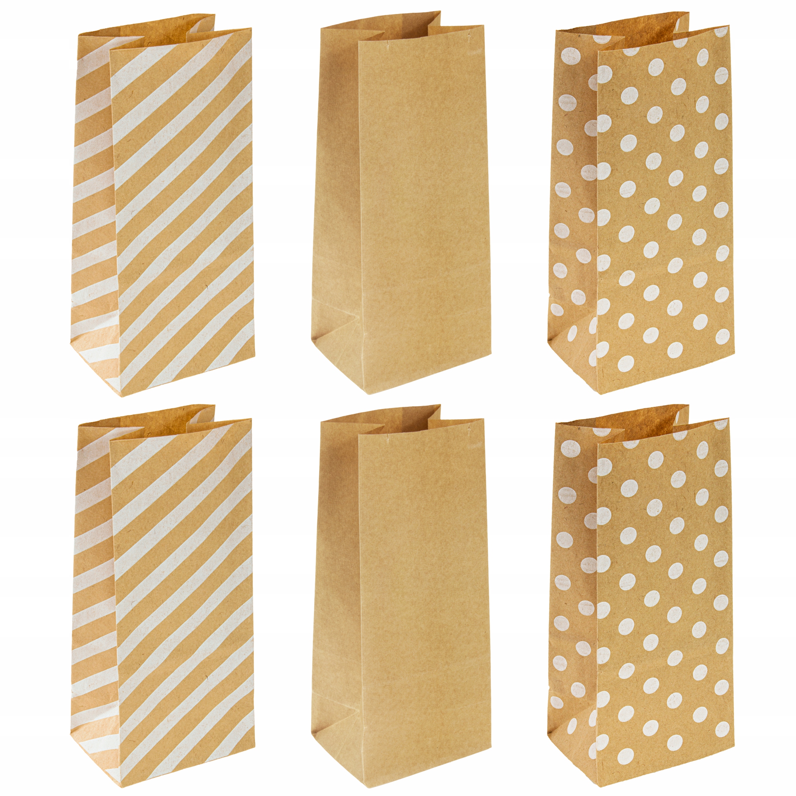 

Torby Papierowe ozdobne Klockowe brązowe Eko