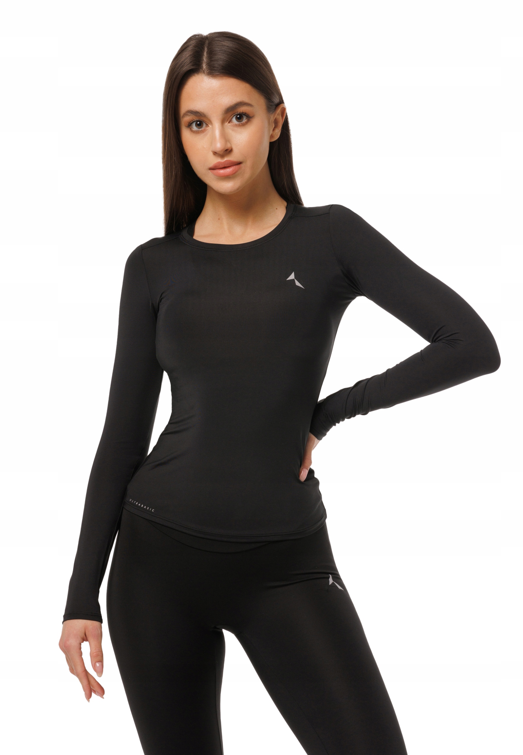 Longsleeve czarny sportowy Ultrabasic Xs