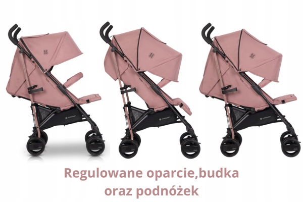 LEKKI WÓZEK SPACEROWY DO SAMOLOTU PARASOLKA DZIECIĘCA AMORTYZACJA EZZO Model Ezzo
