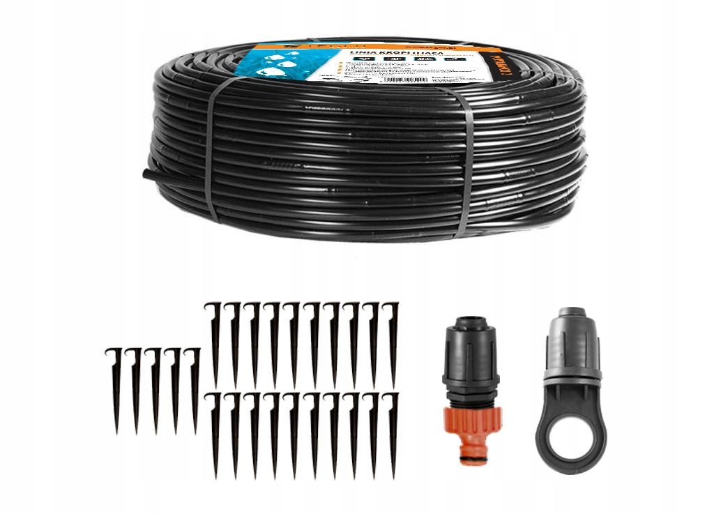 Kvapková linka na kvapkové zavlažovanie 50 m s kompenzáciou Teger [t-