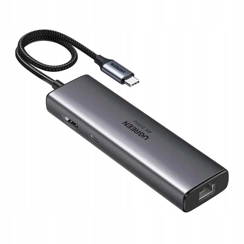 Adaptér Usb-c 6v1 Ugreen CM512 45000 2x Usb 3.0 Hdmi 2x Usb-c RJ4